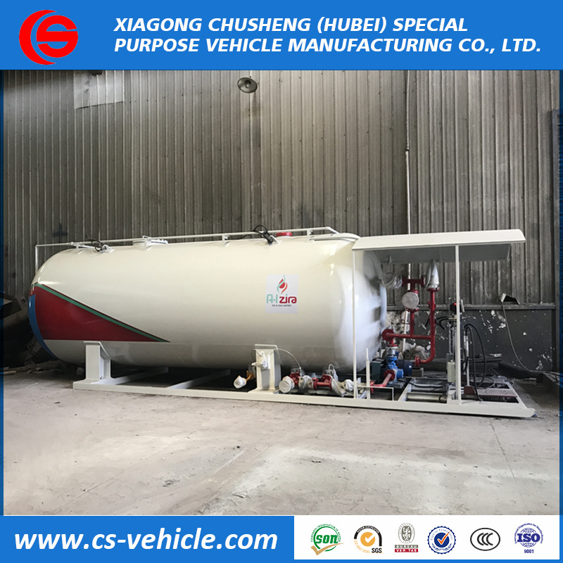 10tons 10MT 20m3 20000L LPG gas Tank Skid Mounted LPG Filling Station with LPG pump and dispenser