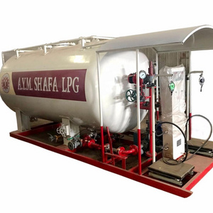 One set of 20000 liter lpg container gas bottling filling station or fuel tank gas station with two nozzle 10ton lpg cylinder