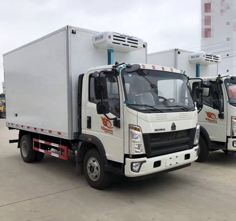 HOWO 4*2  8tons 10tons  used thermo king refrigerator refrigerated truck price cooling van for Nigeria