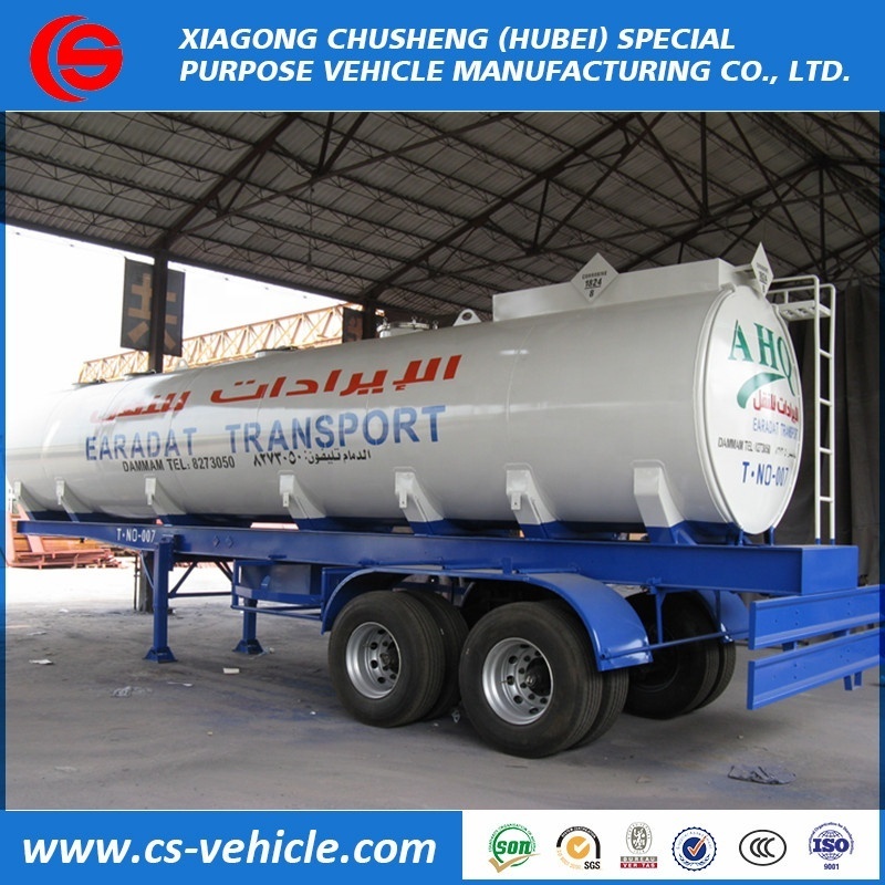 2 axles 30000L Oil Tanker/ Fuel Tank Semi Trailer tank truck oil tank truck trailer