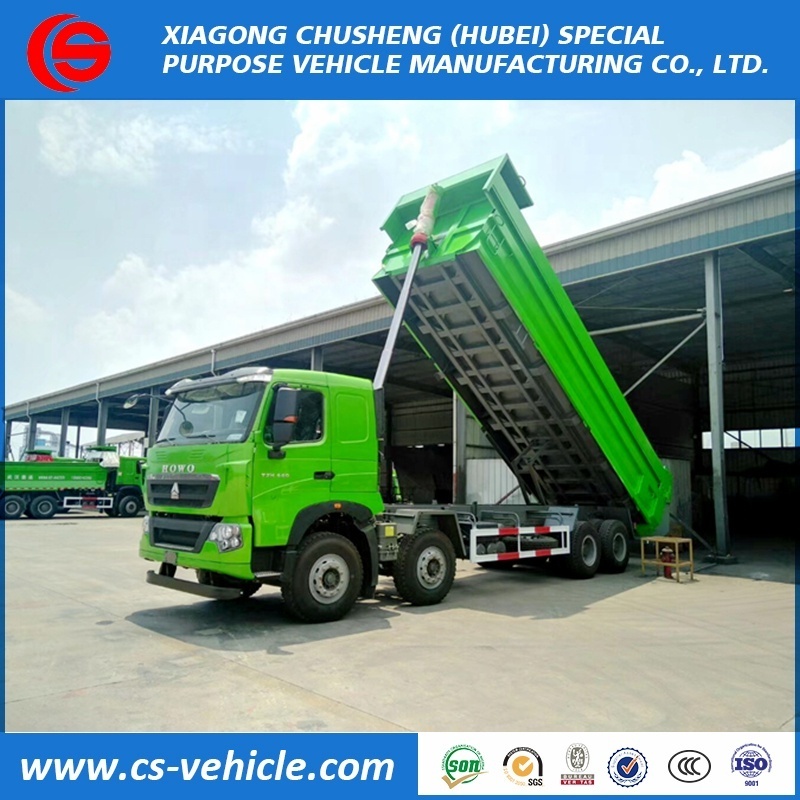 sinotruk howo A7 8x4 powful engine 371HP 30ton 60 ton  dump truck