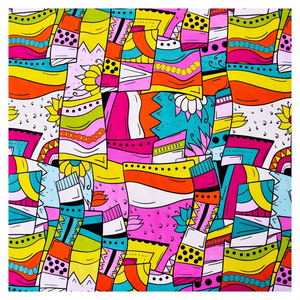 High Quality Abstract Cartoon Heavy Weight 95% Cotton 5% Spandex Plain Knitted French Terry Fabrics for Hoodies