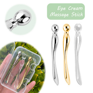 3pcs/box Essential Oil Massage Stick Metal Eye Cream Import Stick Anti Aging Dark Circles and Bags Skin Care Eye Beauty Devices