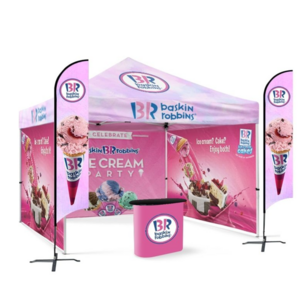 Pop Up Tent with Logo Custom Printed Canopy for Outdoor Camping