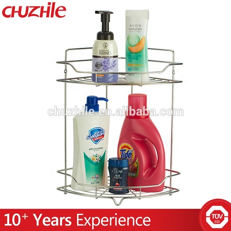 Fashionable Corner Shower Caddy, Stainless Steel Bathroom Shelf, Bathroom Rack