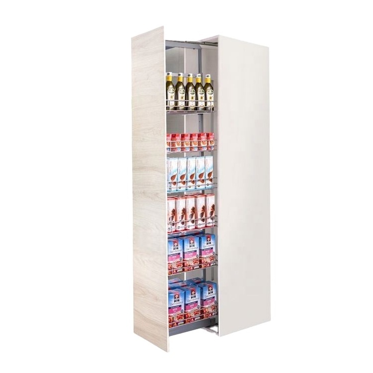 Kitchen Cabinet Soft Close 400mm Wide Pull Out Tall Larder Unit storage kitchens Pantry organizer