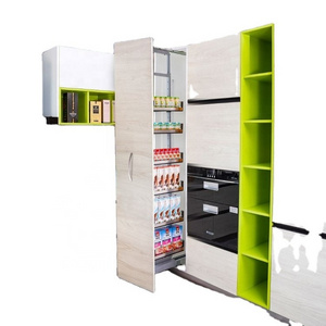 Cabinet Pull-Out Shelf Round Silver Nano Spray Basket Sliding Pantry Slide Out Kitchen High Storage Room Pantry