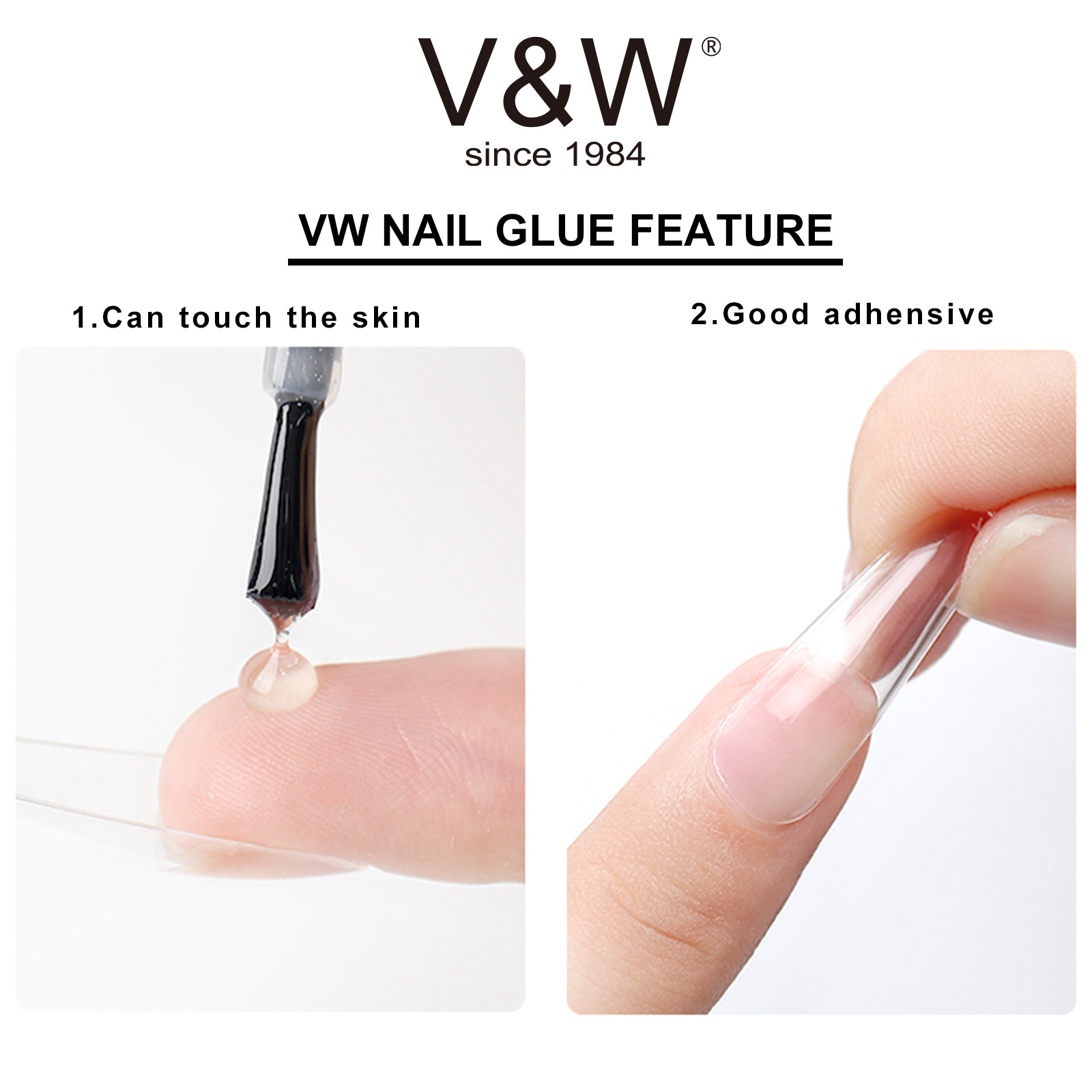 Dry Liquid Nail Glue For Acrylic Nail Long Lasting Professional Nail Tips Glue Strong Strength Instant Glue