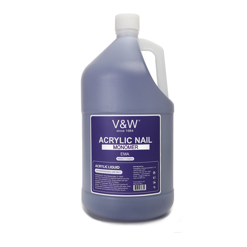 VW Oem Private Label Quick-dry Acrylic Monomer EMA MMA Liquid For Acrylic Powder Acrylic Liquid Monomer Nail Liquid