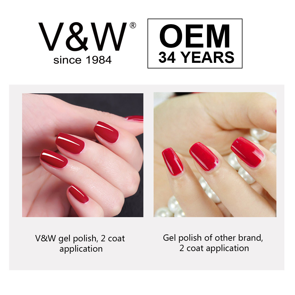 V&W OEM Alcohol Removable 1  Step 15ml Private Label  Uv Gel Polish