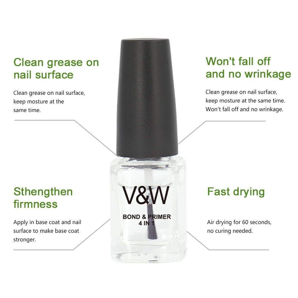 V&W OEM No Acid Nail Bond And Primer 4 In 1