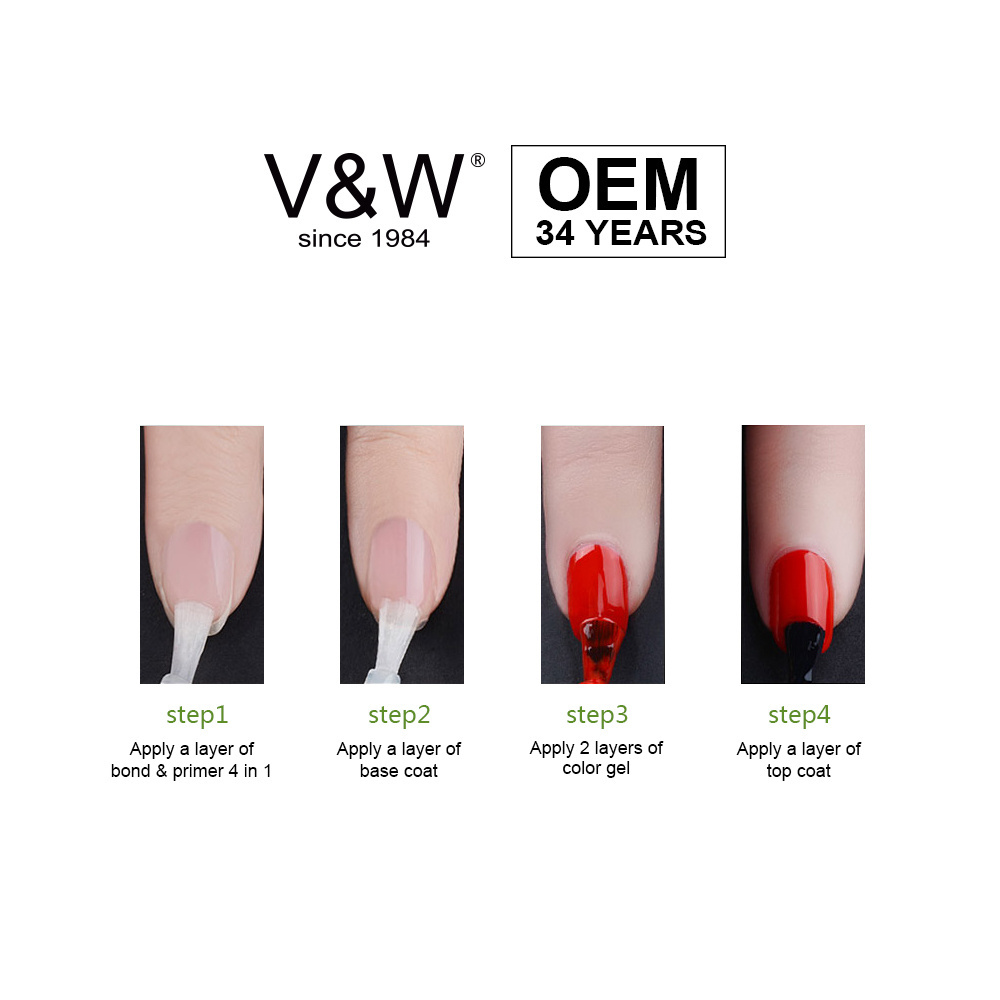 V&W OEM No Acid Nail Bond And Primer 4 In 1