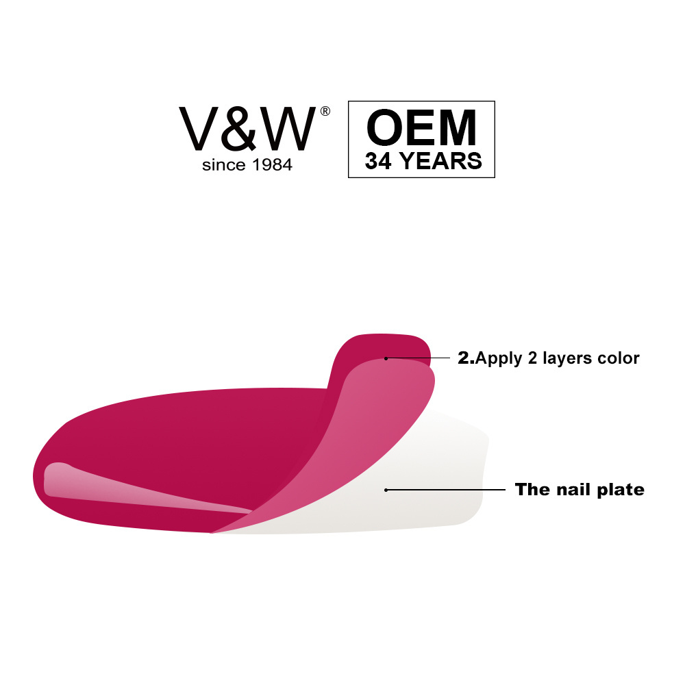 V&W OEM Alcohol Removable 1  Step 15ml Private Label  Uv Gel Polish