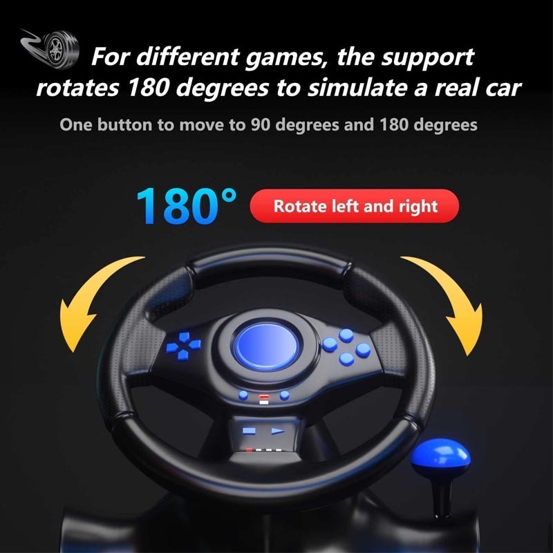 7in1 Gaming Steering Wheel PC Gaming Racing Wheel for PS4/PS3/Xbox One/Android TV/Nintendo Switch/Xbox Series S/X