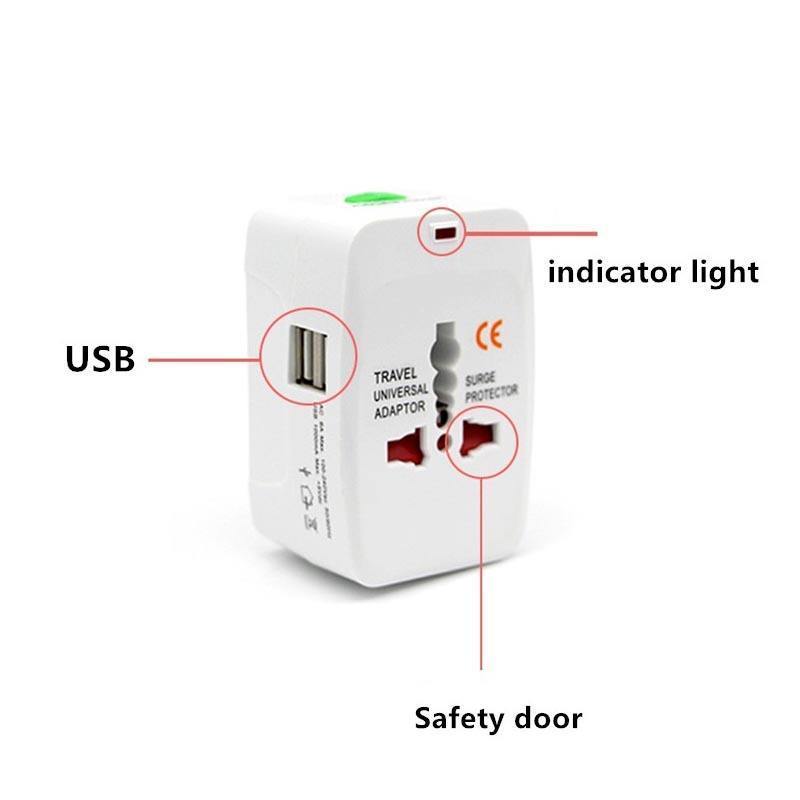 220v to 110v voltage Travel Adapter With USB Charger/Global Travel Adapter With Usb Universal Travel Adapter