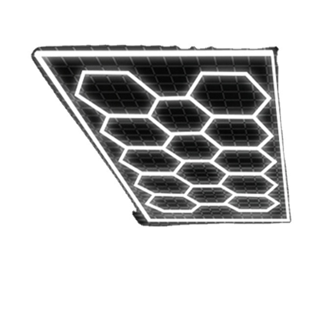 Factory Sell Led Light Honeycomb Garage Lamp  Hexagonal Grid Led Hexagon Morden Ceiling Lights For Auto Detailing Shop Garage