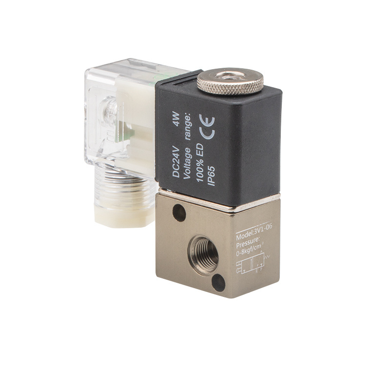 3V1-06 Series 3/2 Way 1/4'' Normally Closed Type Smc 24v 12v High Frequency Solenoid Valve