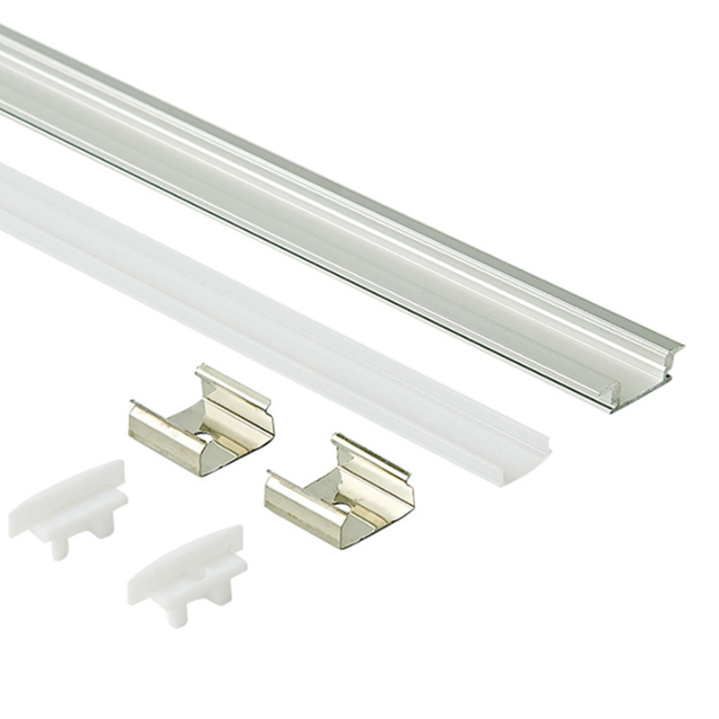 Recessed 17x7(mm) Wardrobe Lights LED Aluminum Profile for LED Lighting Strips Cabinet Light