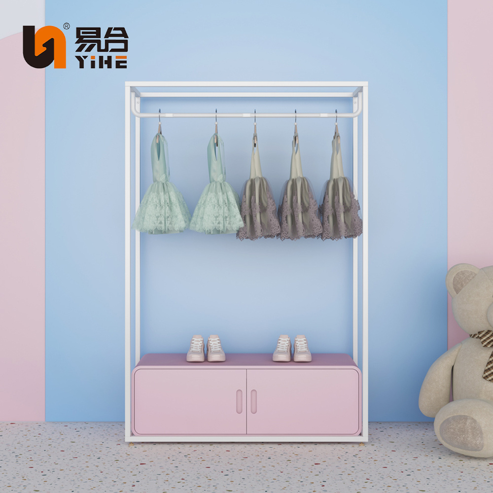 Boutique kids clothes store interior design retail store children clothing display rack