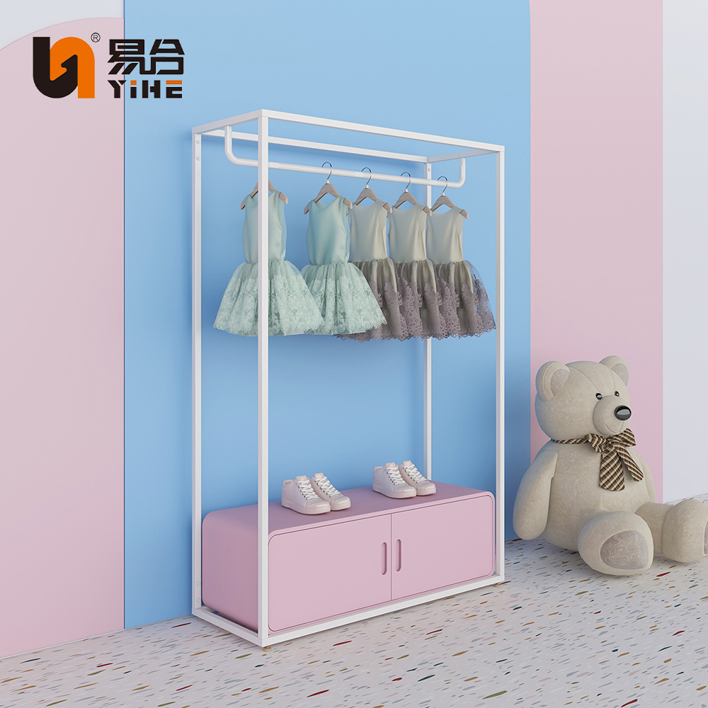 Boutique kids clothes store interior design retail store children clothing display rack