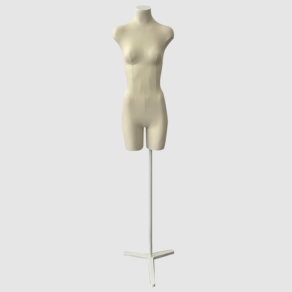 Pinable Mannequin Female Half Body Torso Form 3/4 Upper Body Half Body Mannequin for Draping Tailoring Dress