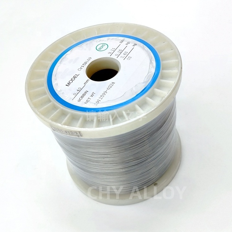 Nichrome 80 resistance electric wire for heating element cr20ni80 26 gauge nichrome wire 0.4mm