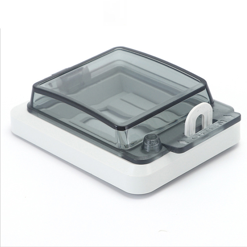 IP67 ABS electric switch button Transparent Contact power distribution box window protection cover