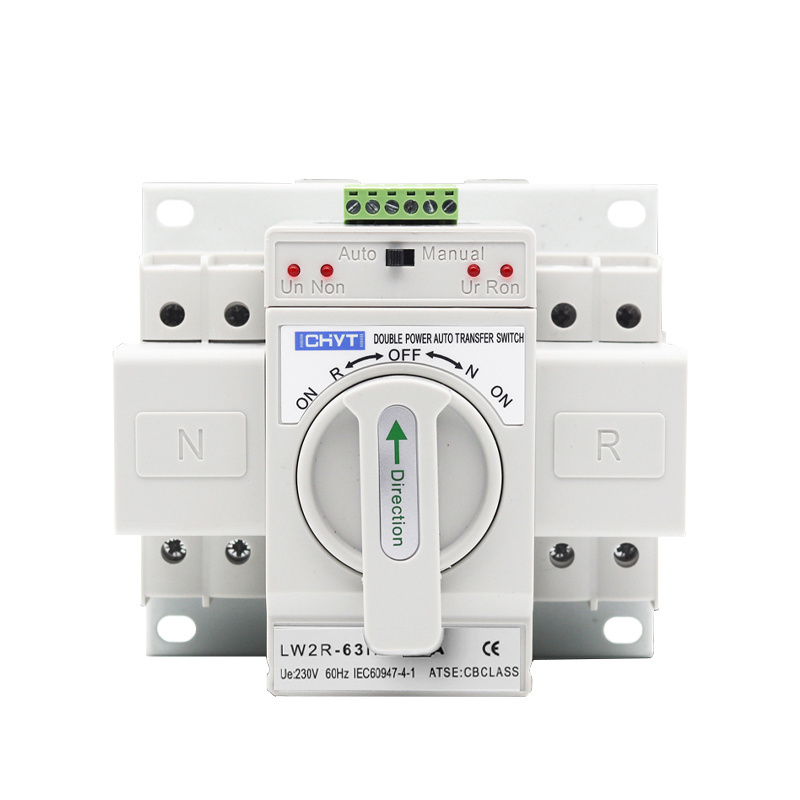 CHYT Electrical ATS Changeover Switch Dual Power Modular Automatic Transfer Switch 3 Phase 63A