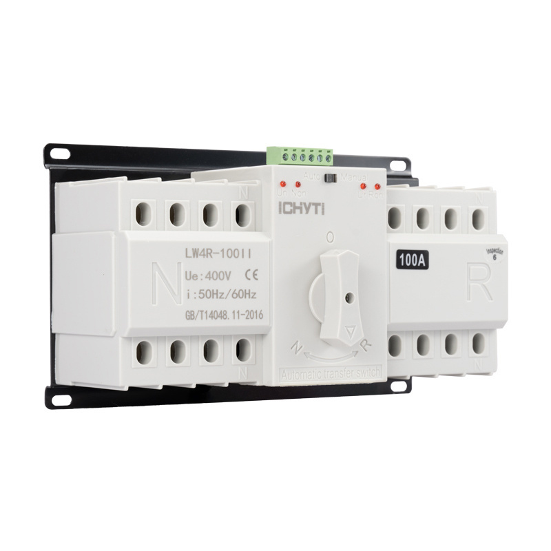 LW2R-100II MCB ATS Single Phase 2P 100 Amp Automatic Changeover Switch Low Voltage AC 220V 100Amp Automatic Transfer Switch