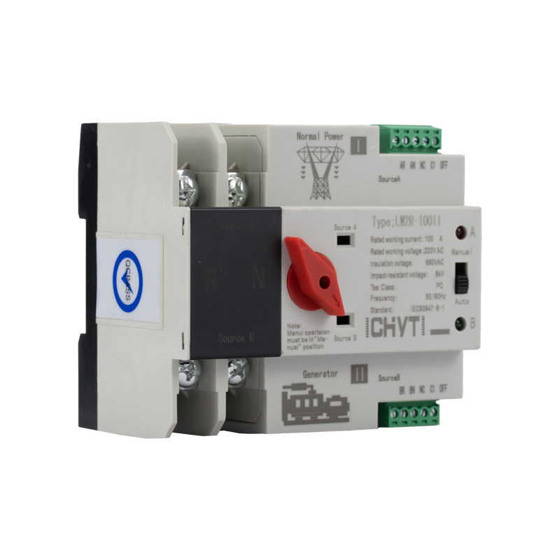 63A 100A 125A Three Phase Din Rail Automatic Transfer Switching Ats Transfer Switch Automatic Changeover Switch Ats