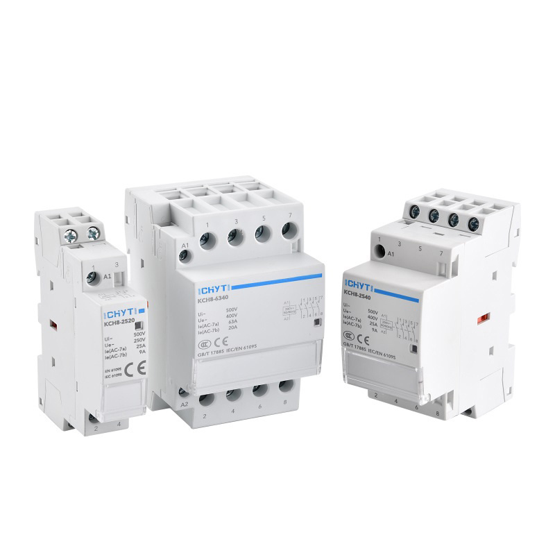 2024 New CHYT KCH8-63 2NO 2P 63a telemecanique magnetic contactor electric contactor modular contactor