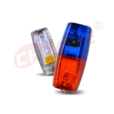 Red Blue led shoulder light Outdoor rescue USB Rechargeable warning light Emergency multi-functional shoulder light