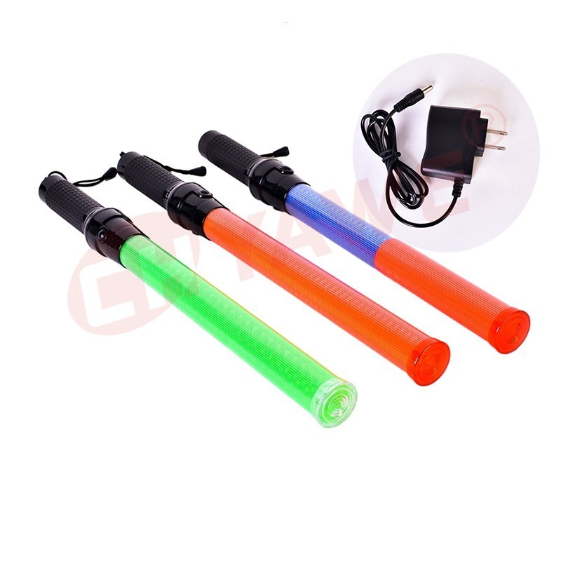 PVC reflective led marshaling traffic plastic baton traffic wands