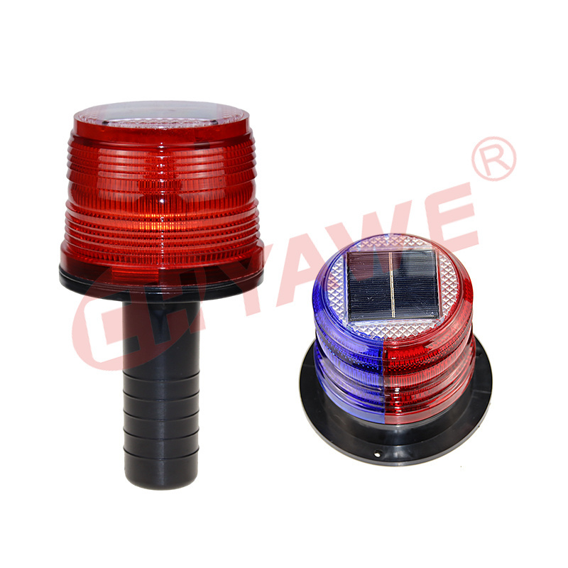 Solar power handle type Traffic solar warning light emergency barricade warning light used with road cone