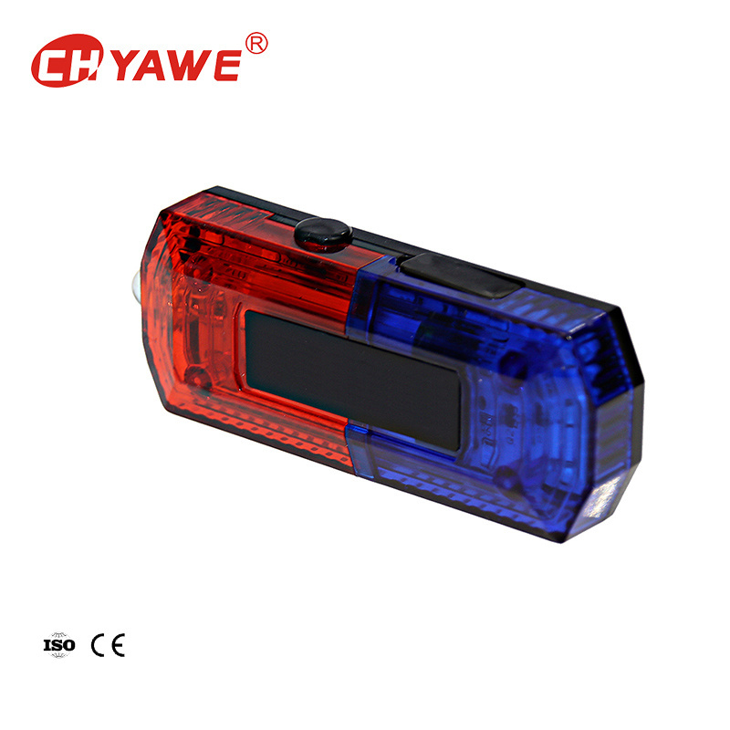 traffic Portable LED Shoulder Light strobe warning light Emergency Rechargeable mini red blue shoulder light