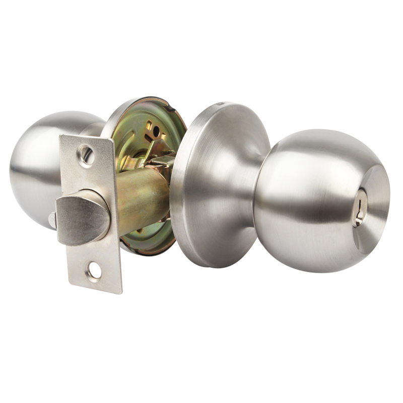 ANSI grade 3 standard stainless steel security stainless steel tubular knob lock