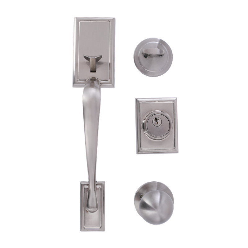 Home security front door entry entrance handleset entrance lock set