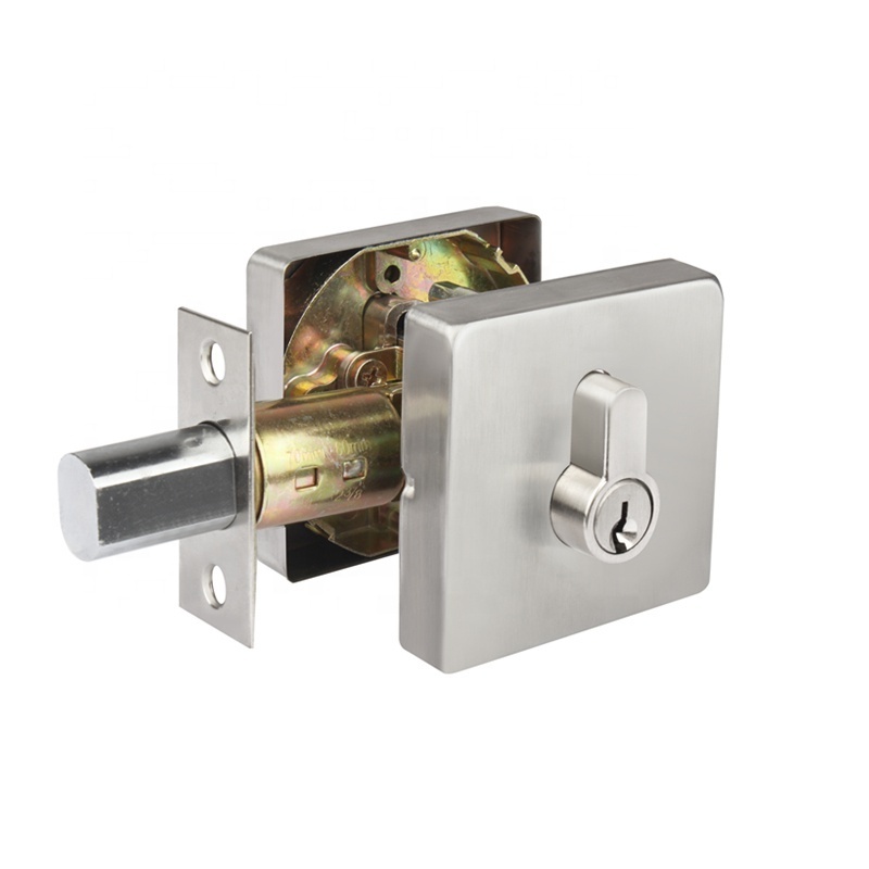 Stainless Steel ass Dead Locks Square Rosette Security Indoor Deadbolt Lock