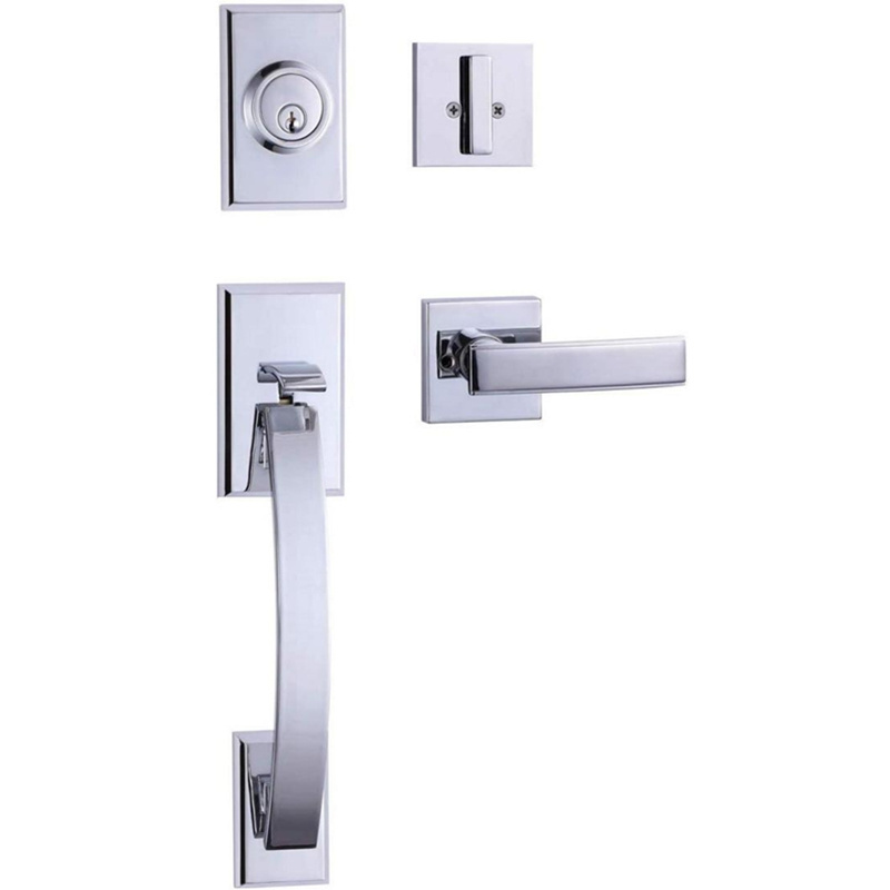 Home security front door entry entrance handleset entrance lock set