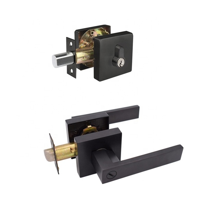 Interior Combination Door Locks Lever Lock Plus Deadbolt Combo candados