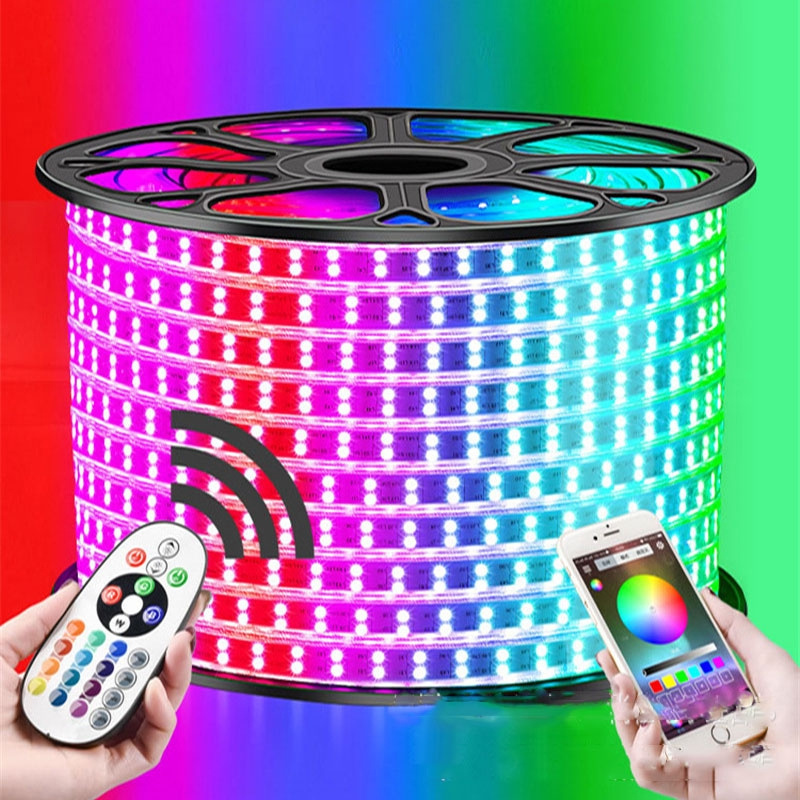 5050 RGB Led strip light  220V 60led/M flexible Waterproof led lamp