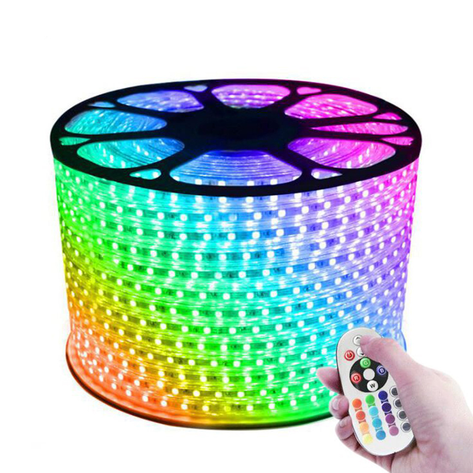 5050 RGB Led strip light  220V 60led/M flexible Waterproof led lamp