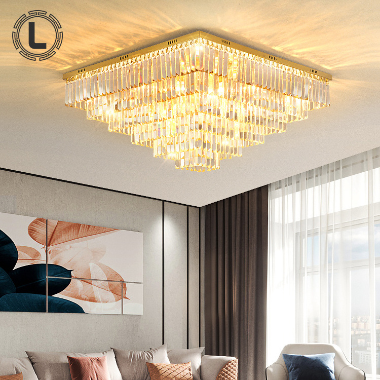 design living room lighting decorating ceiling lights led fixtures modern home bedroom k9 crystal ceiling lamp