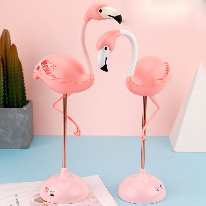 creativity lovely warm and romantic sleeping study flamingos multi-function lighting led night light table lamps