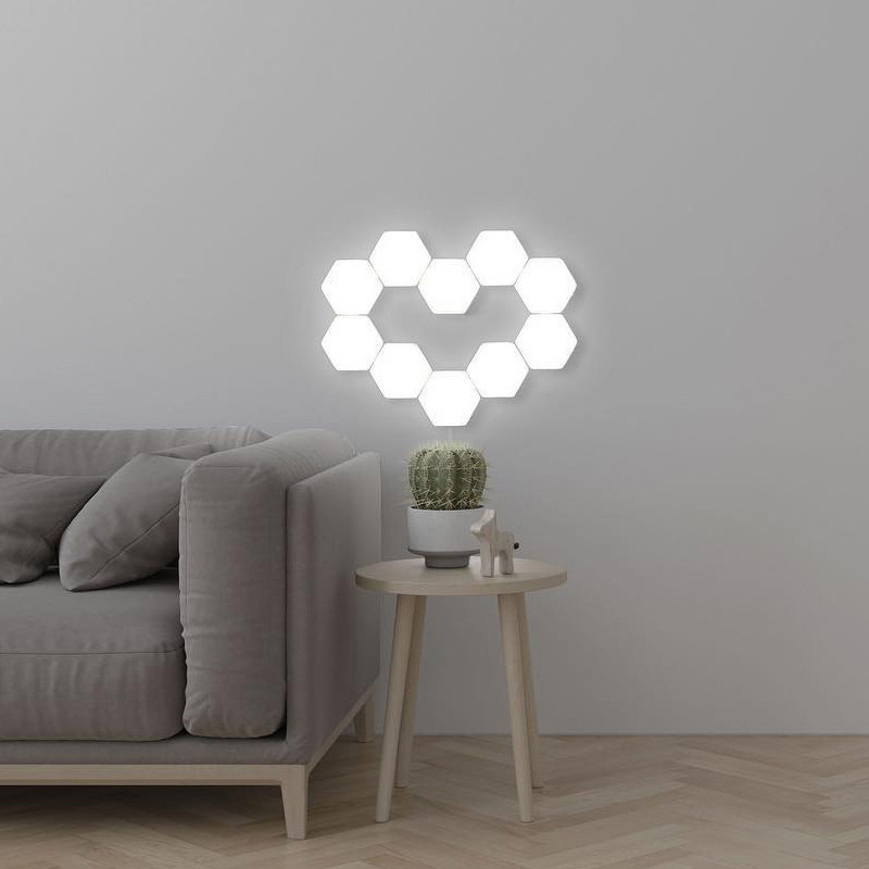 Modern led for corridor lighting touch sensitive bedroom living room wall lamp interior diy hexagonal indoor rgb led wall light