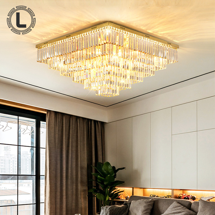 design living room lighting decorating ceiling lights led fixtures modern home bedroom k9 crystal ceiling lamp