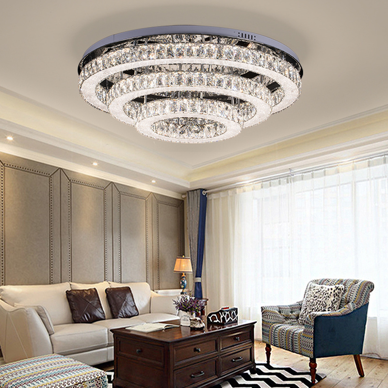 China Supplier Modern Led Ceiling Light Flush Mount, Crystal Led Ceiling Lamp For Home Hotel Display-Room