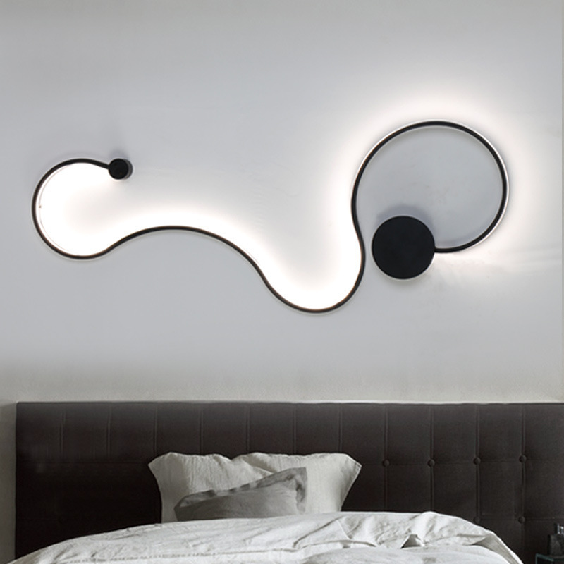 nordic style decorative living room bedroom interior snake wall light creative indoor modern led wall lamp