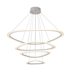 round geometric hotel metal chandelier dining designer nordic kitchen linear pendant hanging light