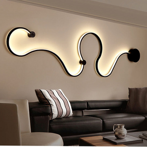 nordic style decorative living room bedroom interior snake wall light creative indoor modern led wall lamp